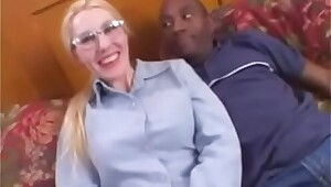 Bazaar Amateur Librarian takes a Nefarious Cock stuffing in Interracial Video